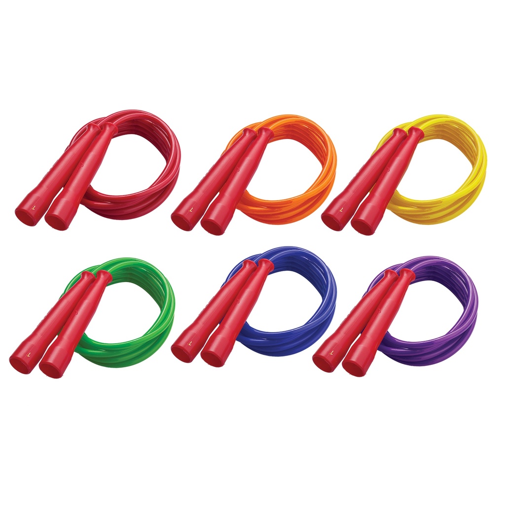 7' with Red Handles Licorice Speed Jump Ropes Pack of 6