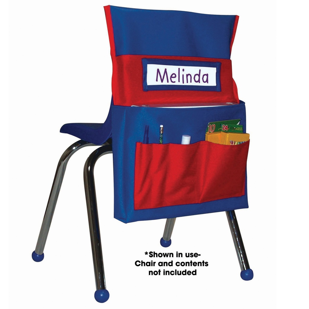 Blue/Red Chairback Buddy™ Pocket Charts Pack of 2