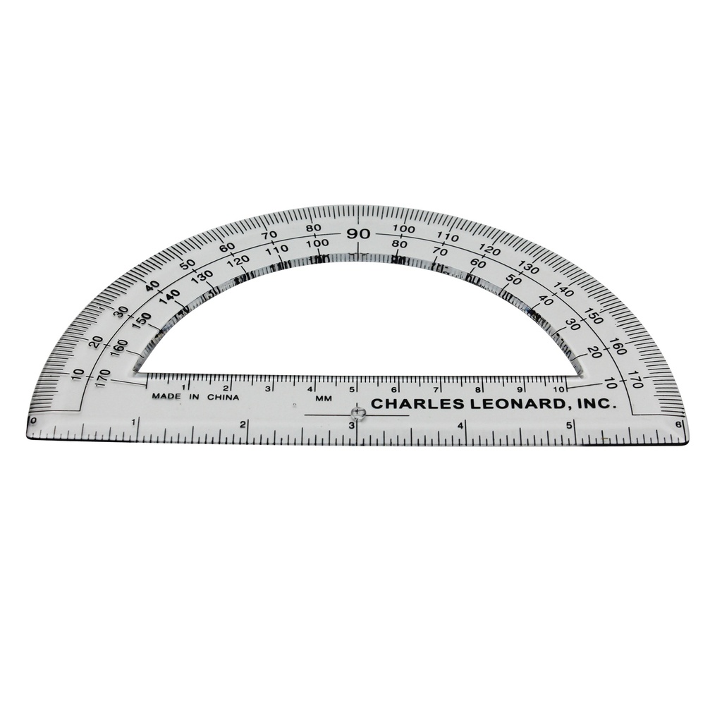 Plastic 6 Inch Protractors Pack of 60