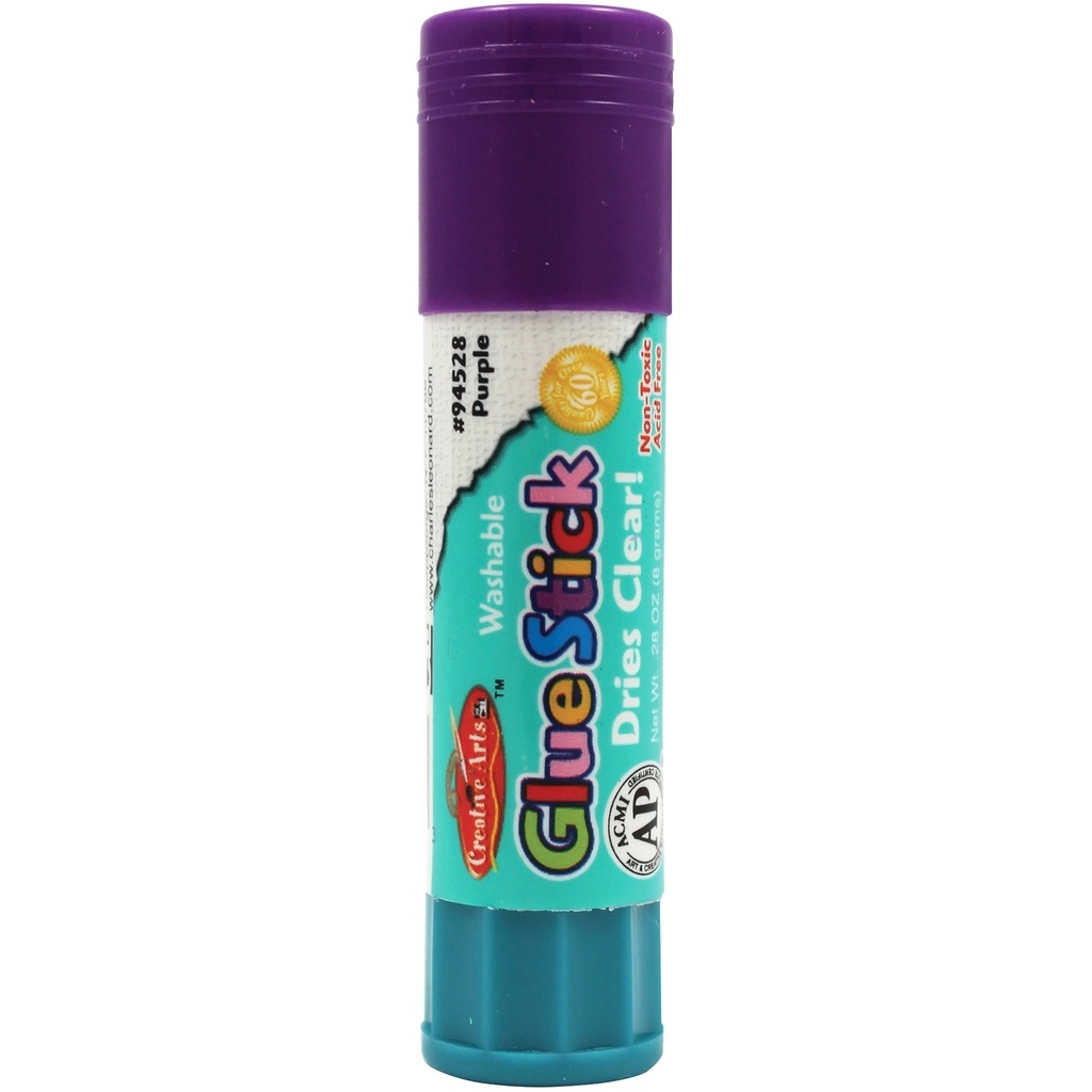 Purple .28 oz. Economy Glue Sticks Pack of 72