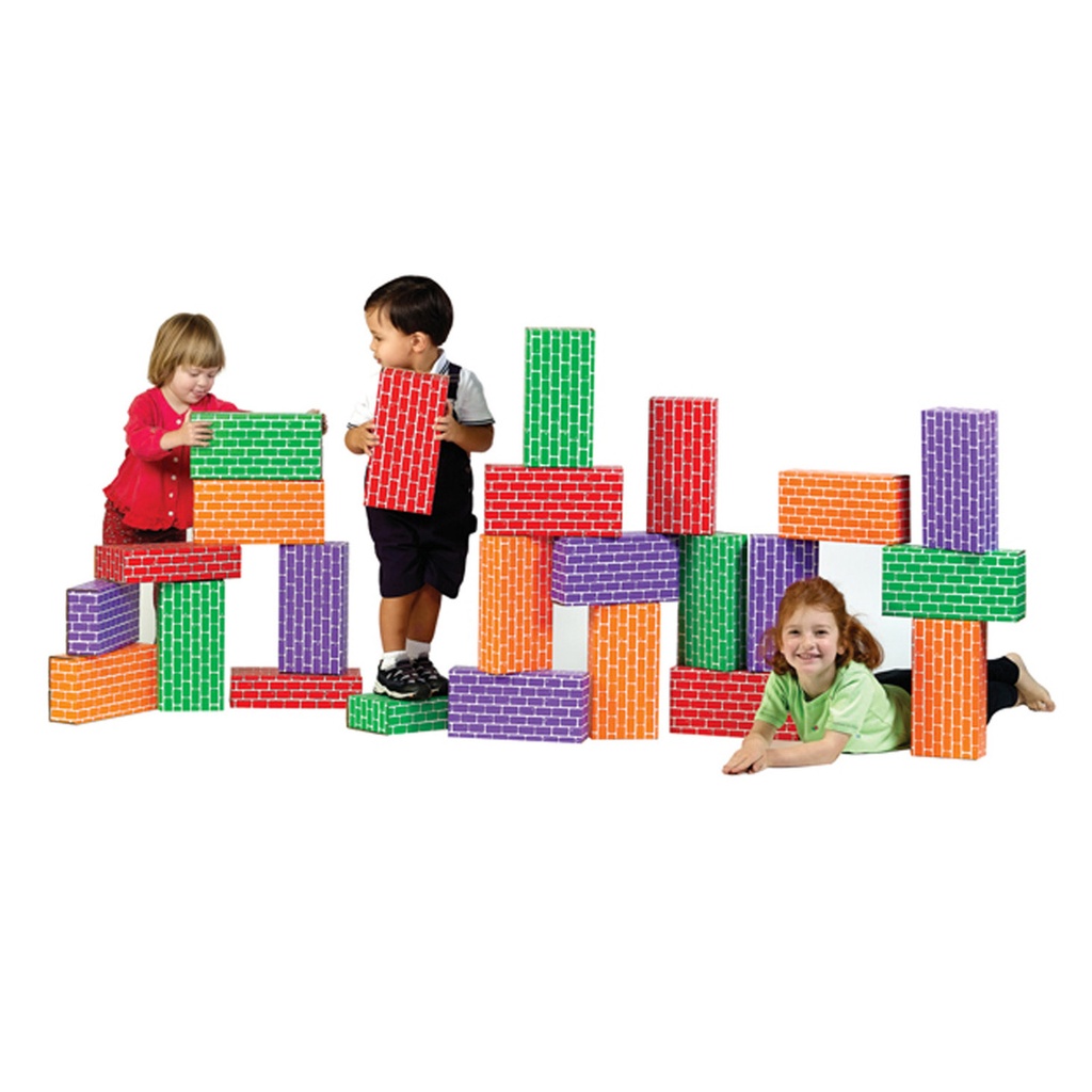 ImagiBRICKS™ Giant Rainbow Building Block Set 24 Pieces