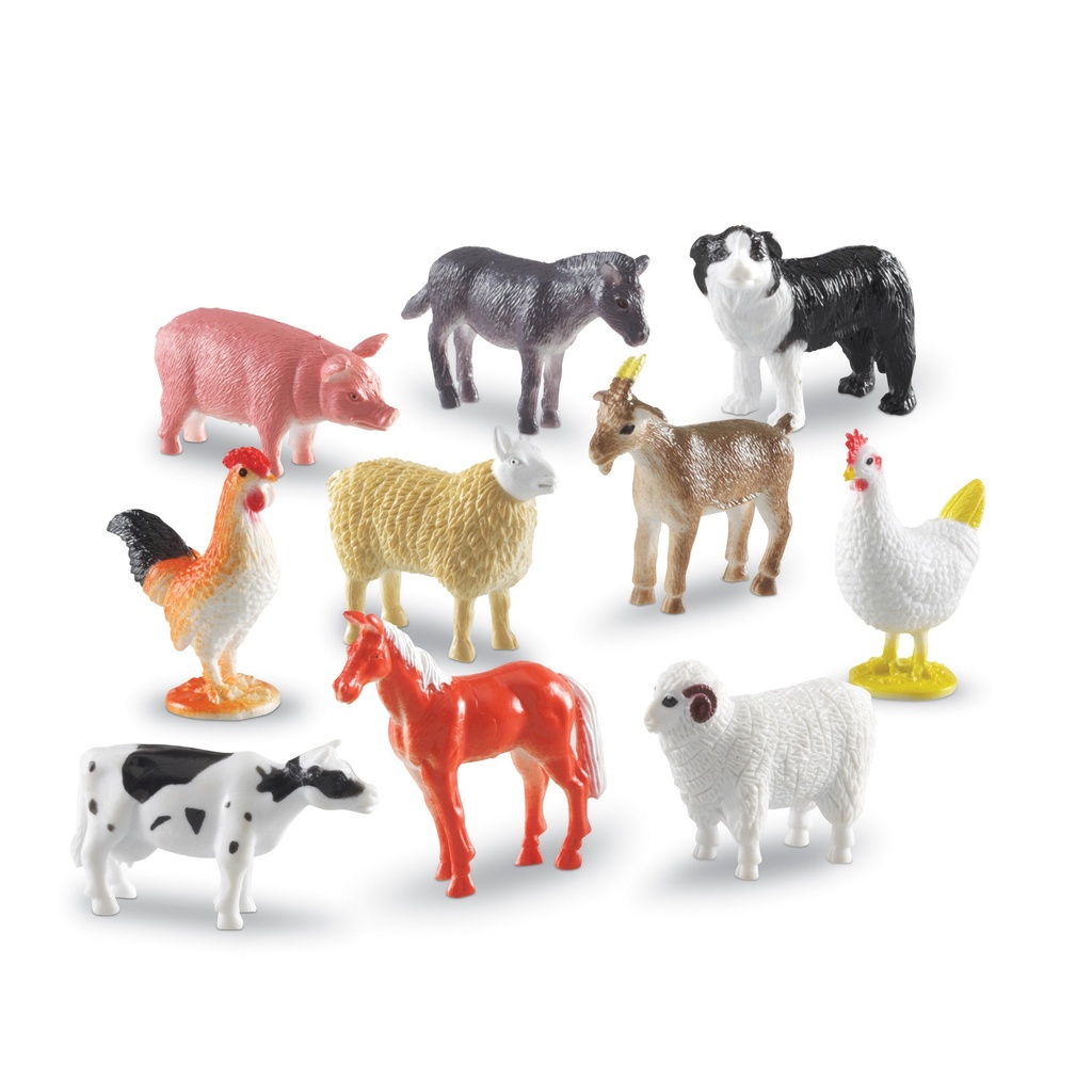 Farm Animal Counters Set of 60