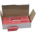 Small Natural Rubber Wedge Pink Erasers Box of 36