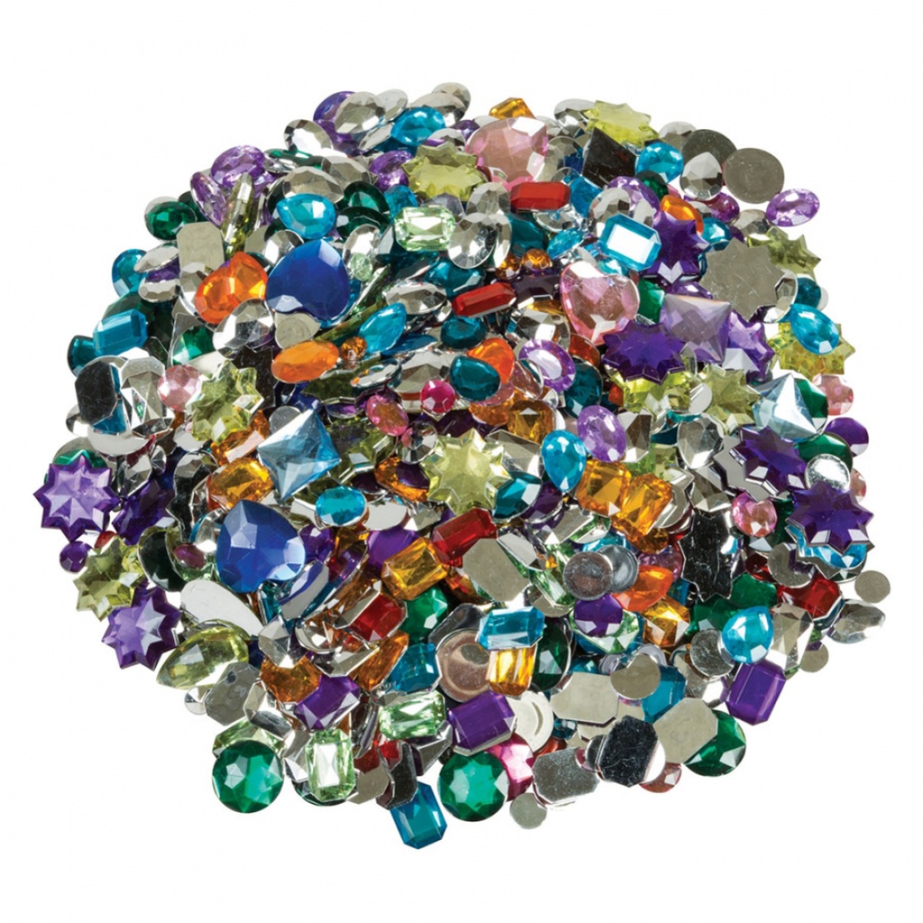 Assorted Acrylic Gemstones 1 lb.