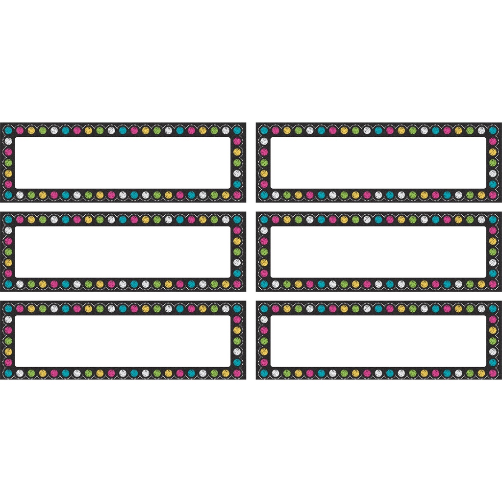 Chalkboard Brights Labels Magnetic Accents