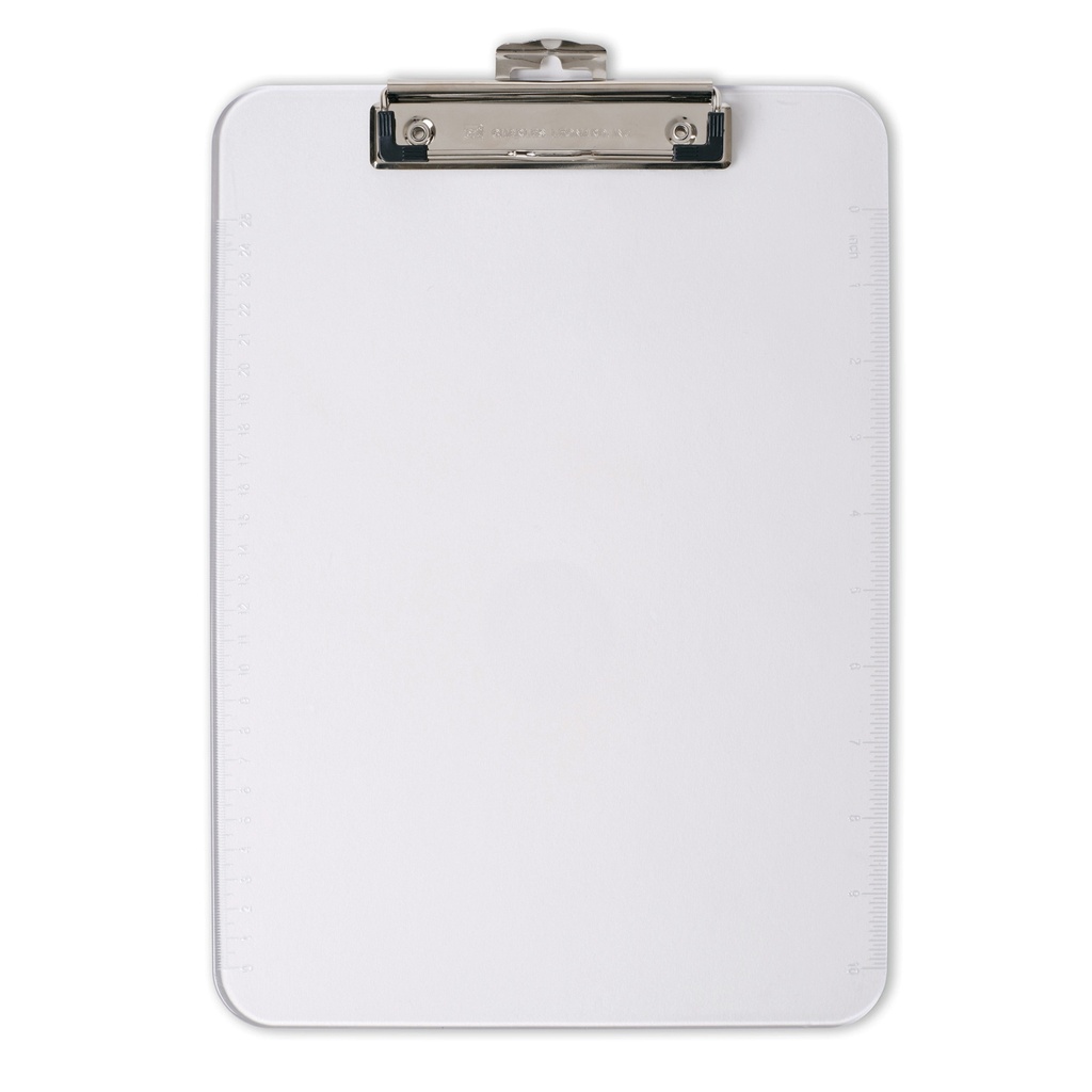 Clear Letter Size Plastic Clipboard Pack of 6