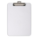 Clear Letter Size Plastic Clipboard Pack of 6