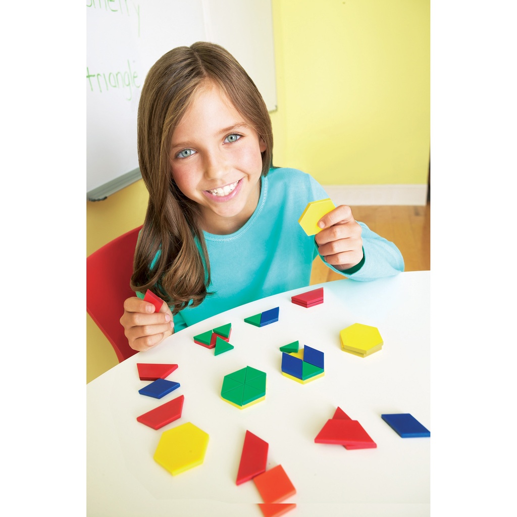 1 cm Plastic Pattern Blocks Pack of 250