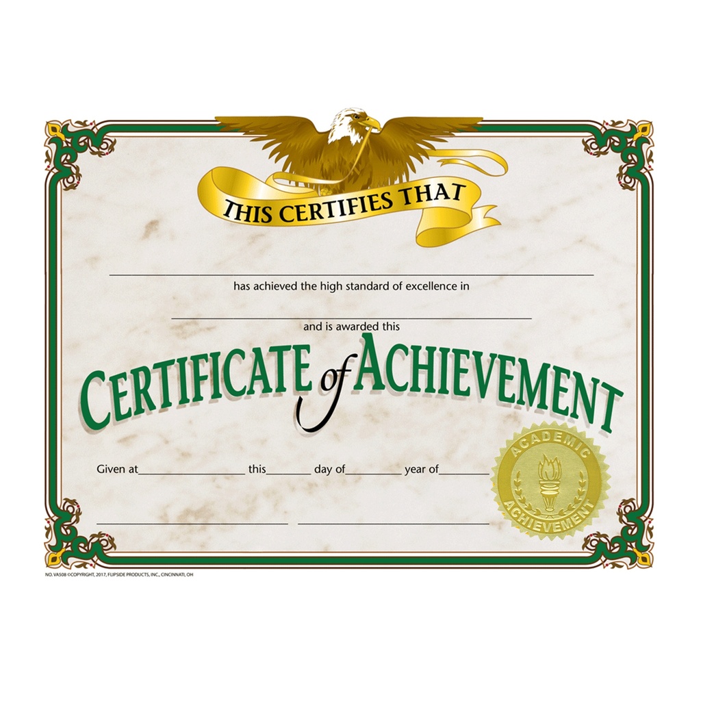 Academic Achievement Gold Foil Embossed Seals