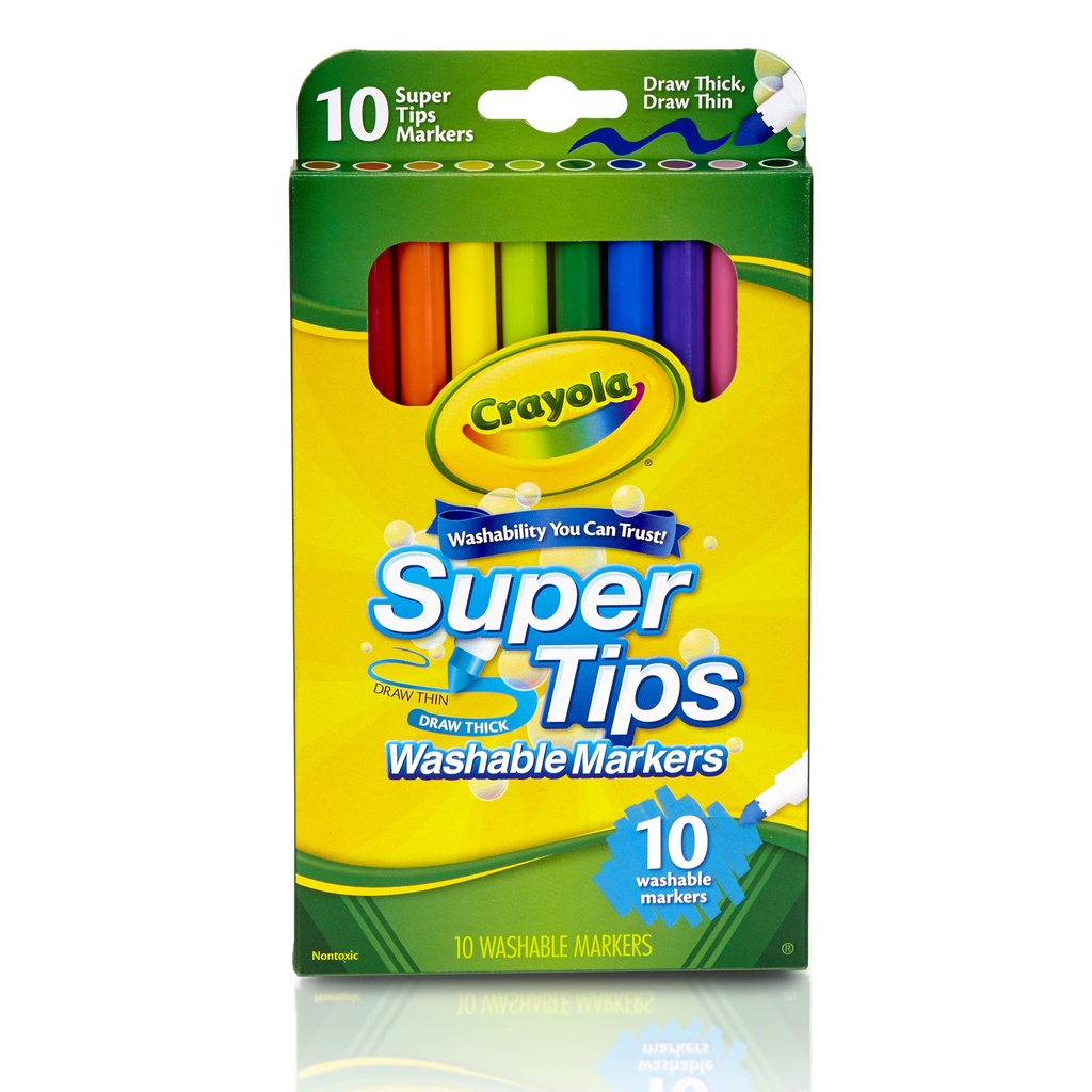 Washable Super Tips Markers Pack of 10