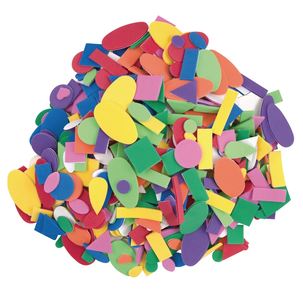 Assorted WonderFoam® Peel & Stick Shapes 720 Pieces