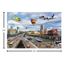 On-the-Go Transportation Jumbo Photographic Floor Puzzle