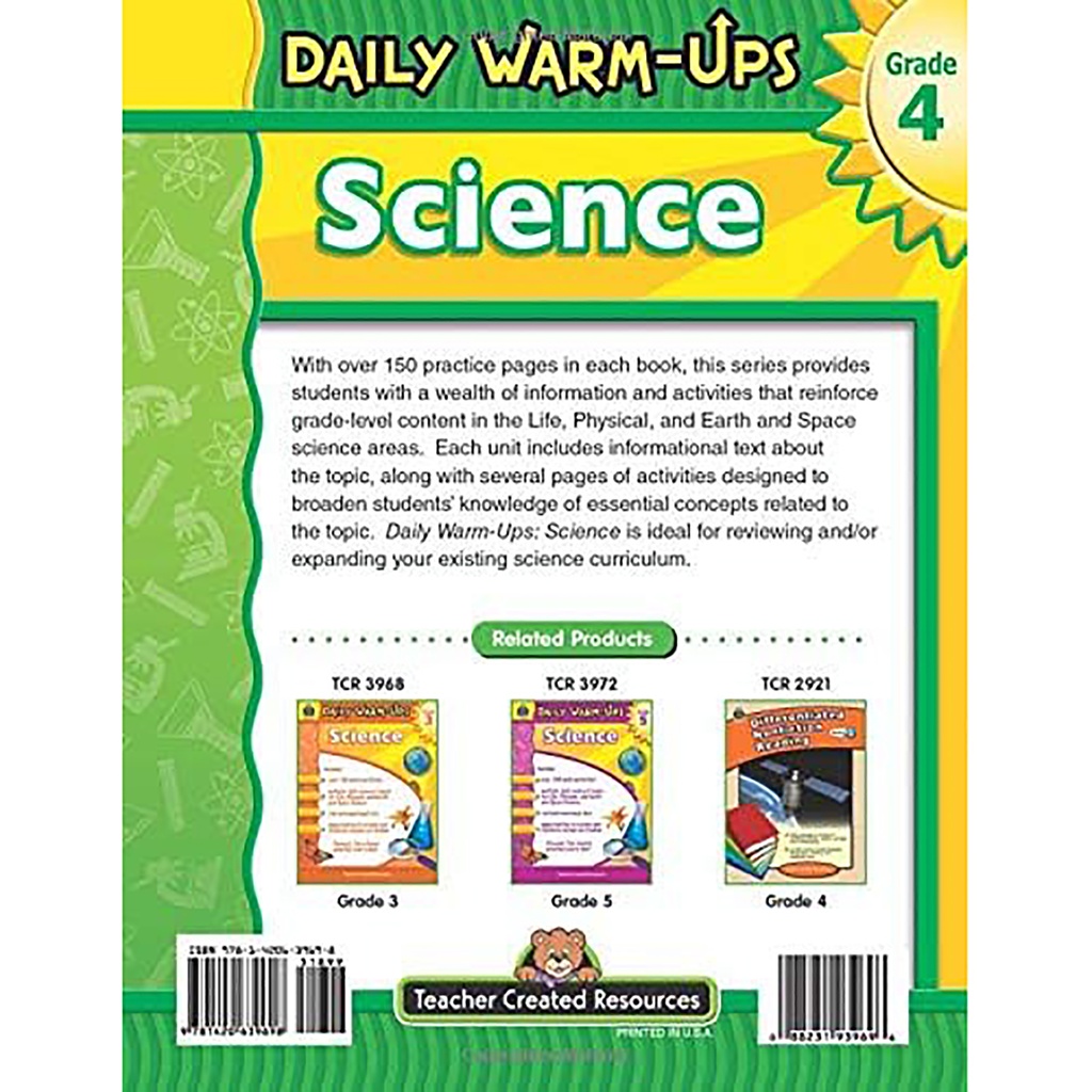 Daily Warm-Ups Science Book Grade 4