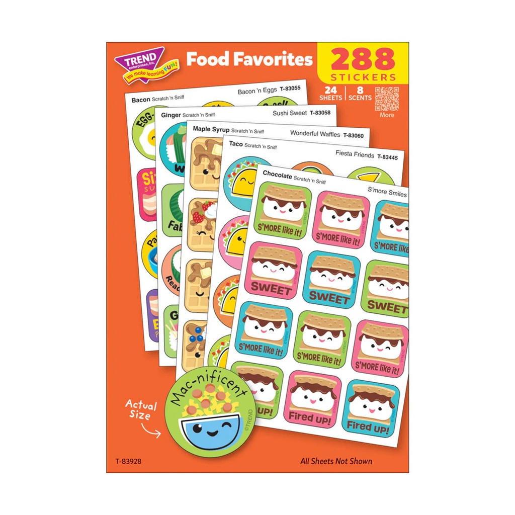 Food Favorites Scratch 'n Sniff Stinky Stickers® Variety Pack of 288