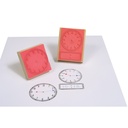 Digital and Analog Clock Stamp