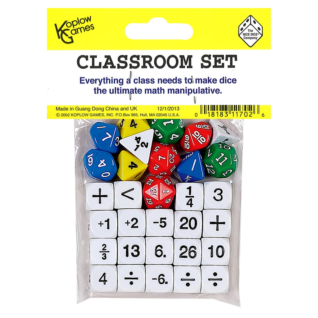 Classroom Dice Set of 31