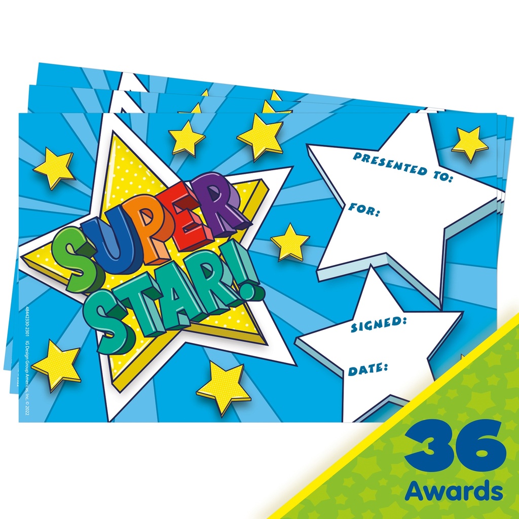 Super Star Recognition Award Pack of 36