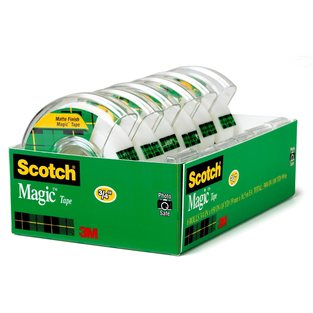 3/4" x 650" Magic™ Tape Pack of 6