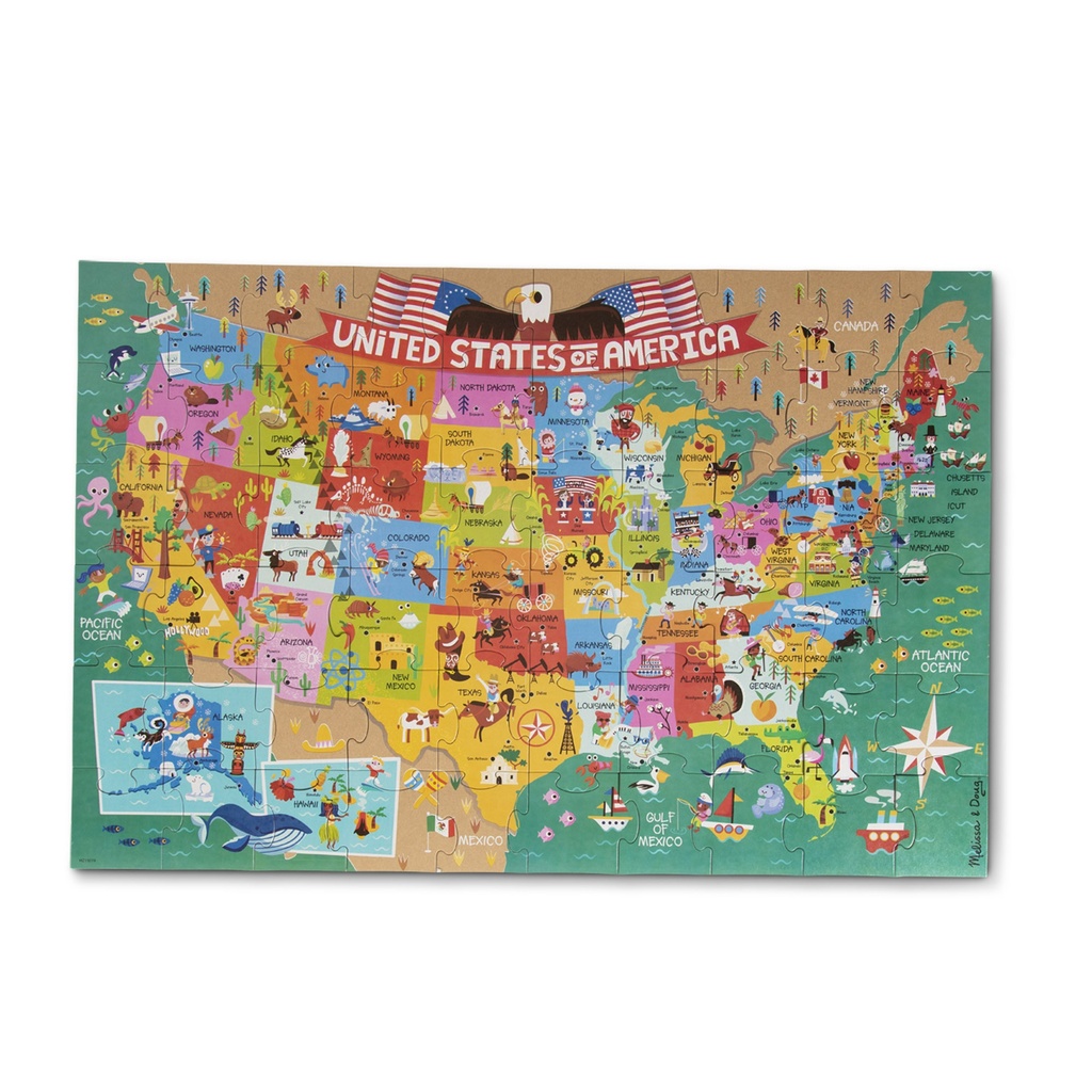 Natural Play Floor Puzzle: America the Beautiful