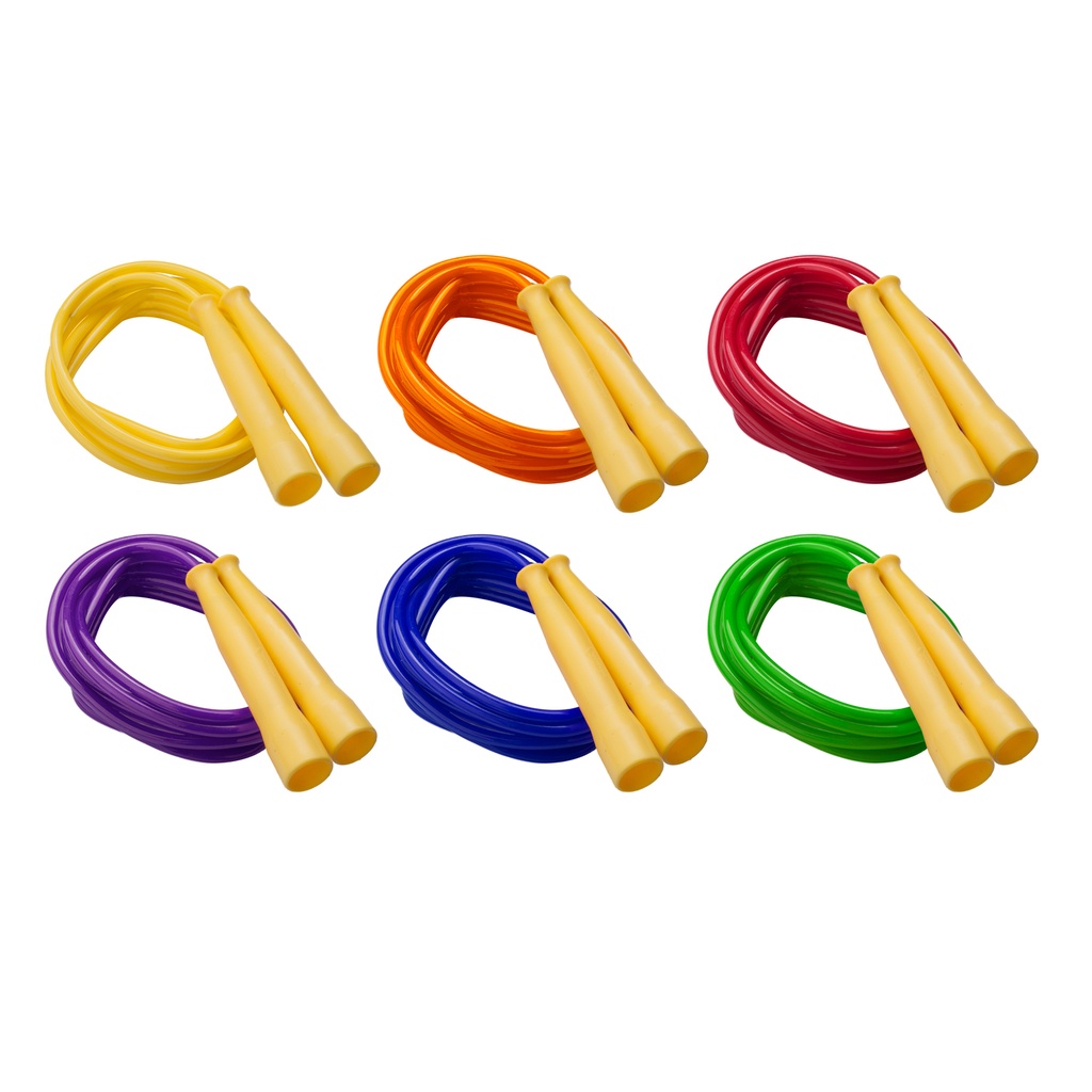 8' with Yellow Handles Licorice Speed Jump Ropes Pack of 6