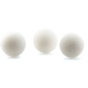 White 4 Inch Craft Foam Balls Pack of 12