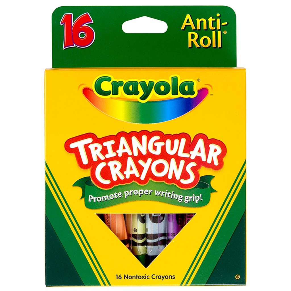 Triangular Crayons 16 Count