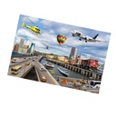 On-the-Go Transportation Jumbo Photographic Floor Puzzle