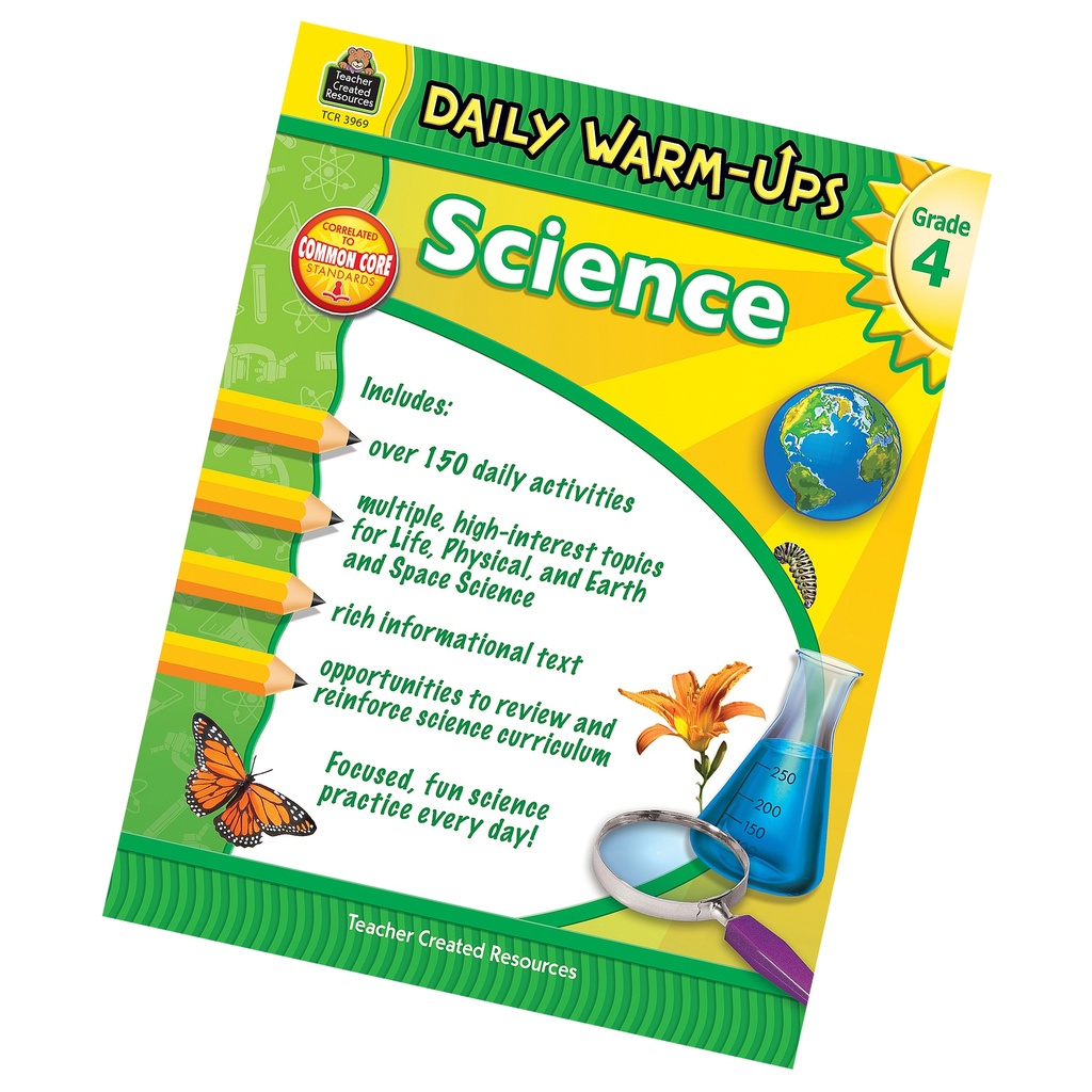 Daily Warm-Ups Science Book Grade 4