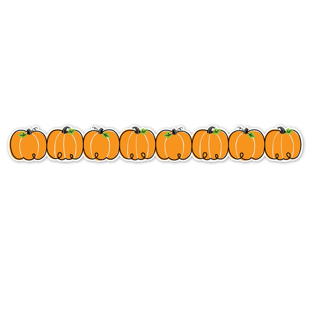 Doodle Pumpkins EZ Border 48 Feet