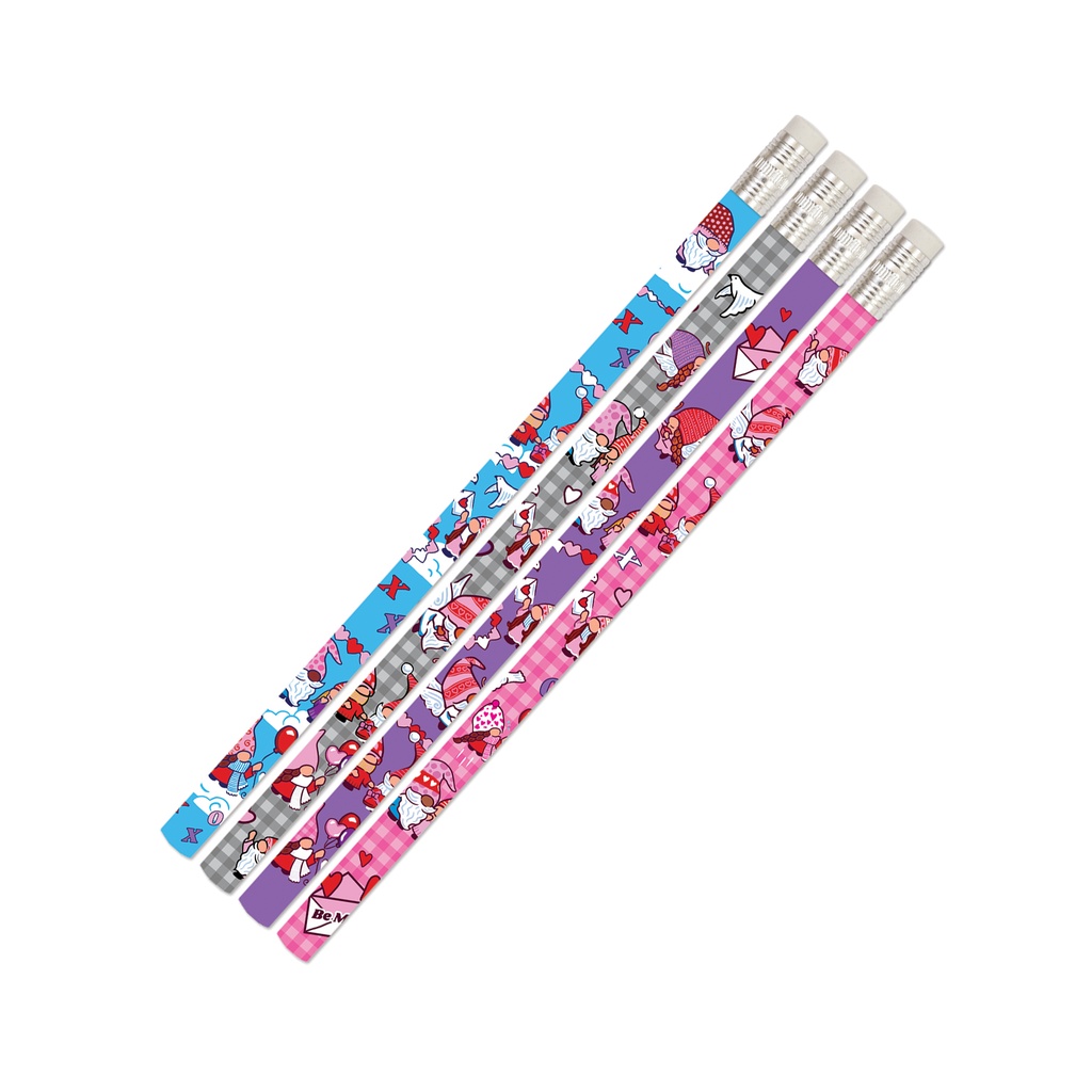 Valentine Gnomes Pencils Pack of 12