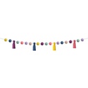 Pom-Poms and Tassels Garland Pack of 3