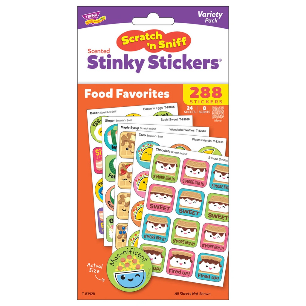 Food Favorites Scratch 'n Sniff Stinky Stickers® Variety Pack of 288