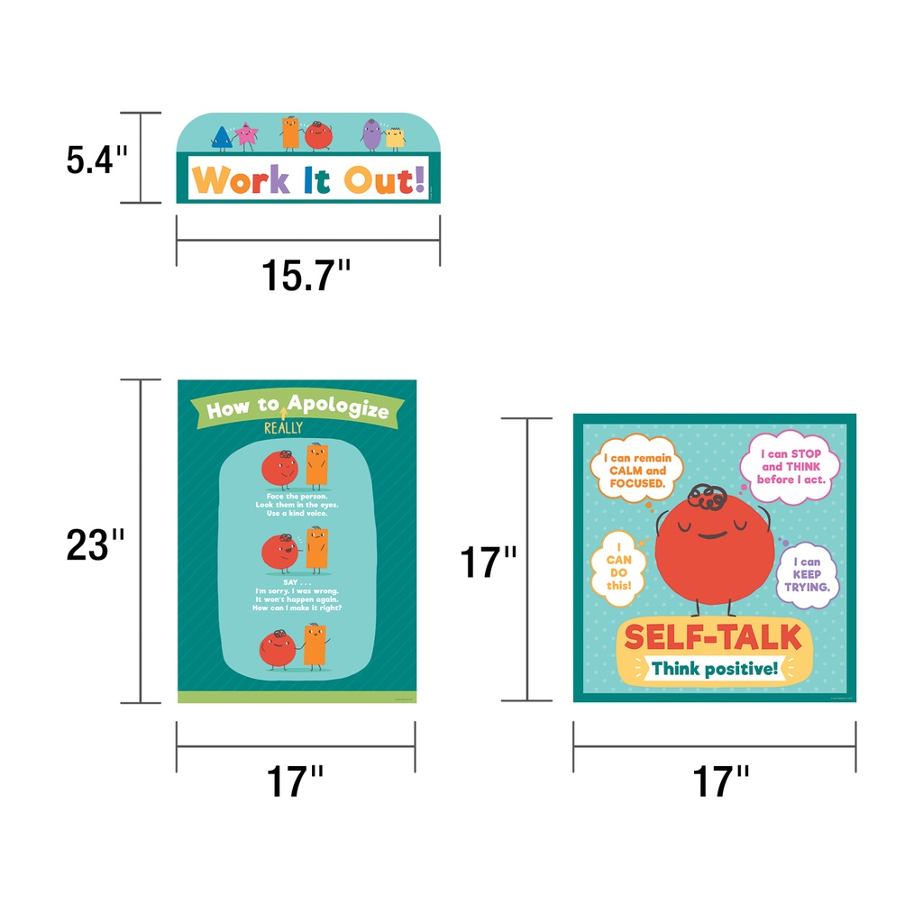 Social Problem-Solving Bulletin Board Set 7 Pieces