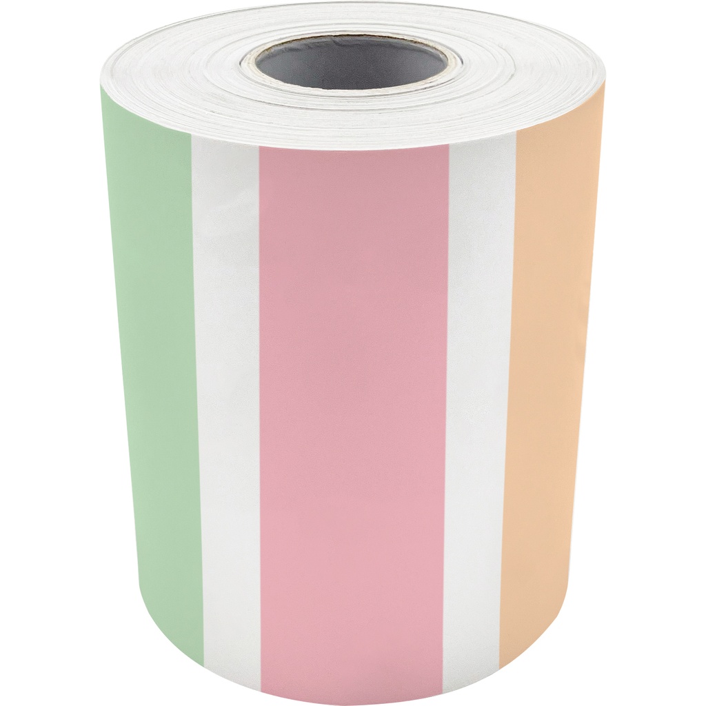 Pastel Pop Stripes Straight Rolled Border Trim