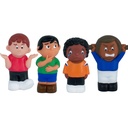 Multicultural 5.5" Friends with Feelings Figurines Set of 8