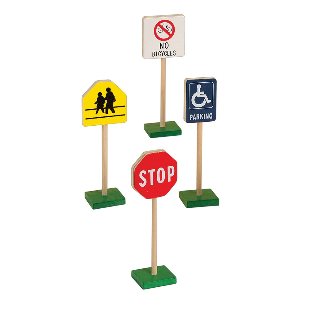 7" Block Play Traffic Signs