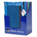 Assorted 2 Pocket Pencil Pouch Pack of 12