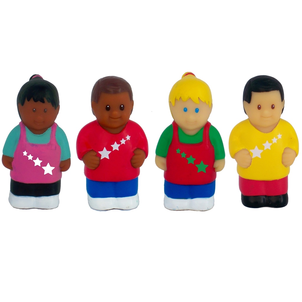 All Star Kids Multicultural Children Figurines Set of 8