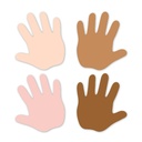 Multicultural Hands 6" Designer Cut-Outs