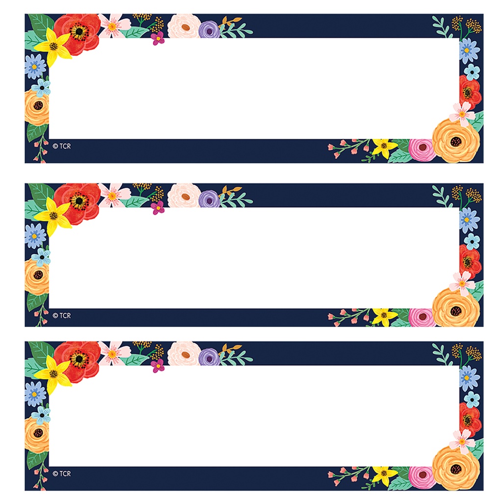 Wildflowers Magnetic Labels Accents