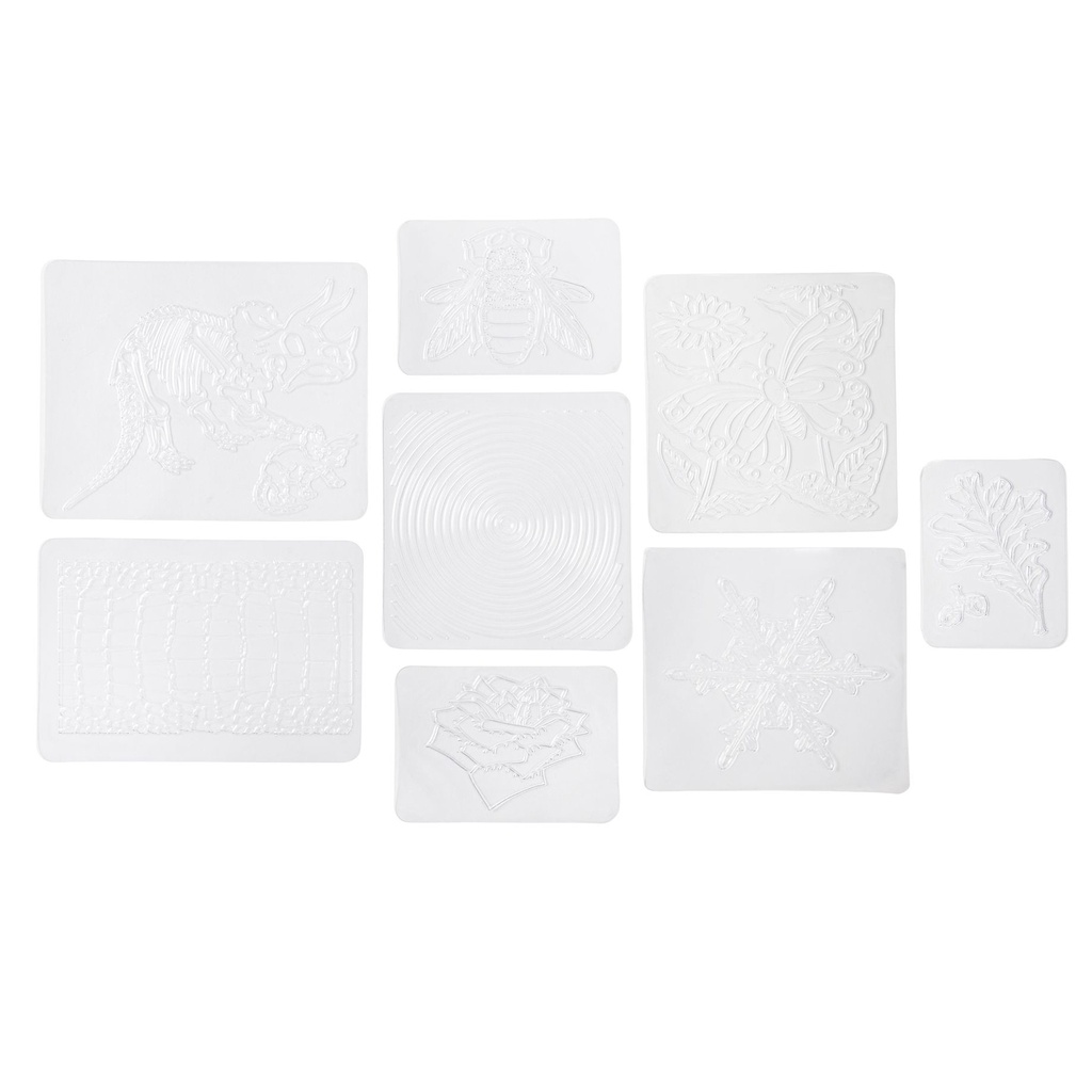 Animal Skins Rubbing Plates Pack of 6