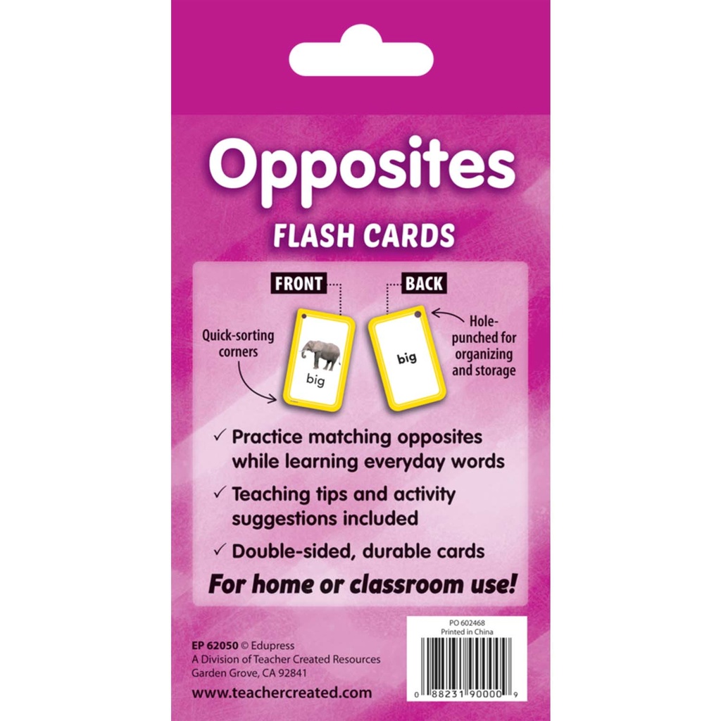 Opposites Flash Cards