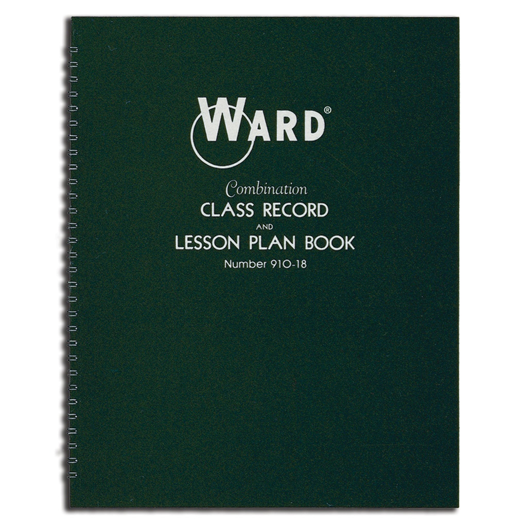 Combination 9-10 Week Class Record + 8 Period Lesson Plan Book