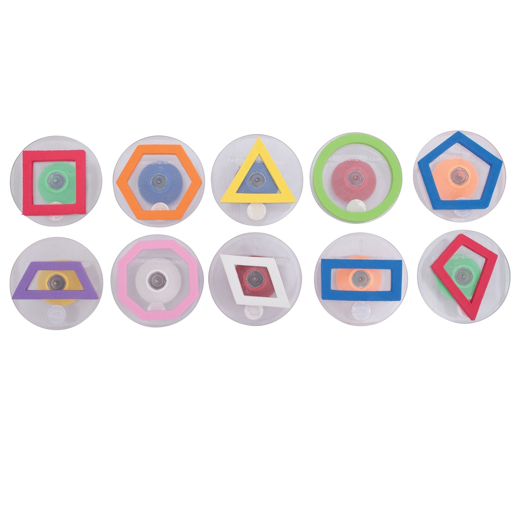 Geometric Outline Shapes Giant Stampers Set of 10