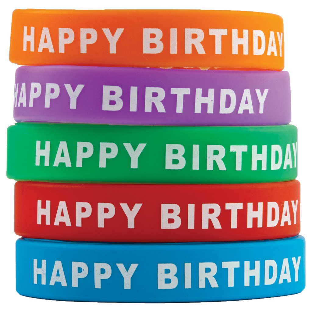 Happy Birthday Wristbands 60ct