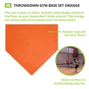 Orange Throwdown Gym Base Set of 4