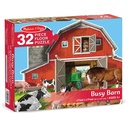 Busy Barn Yard Shaped Floor Puzzle 