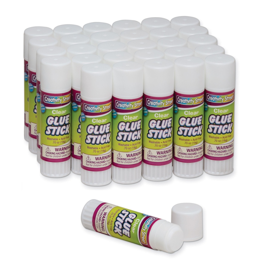 Clear 0.70 oz. Glue Sticks 60ct