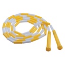 Yellow & White 8' Plastic Segmented Jump Ropes Pack of 6