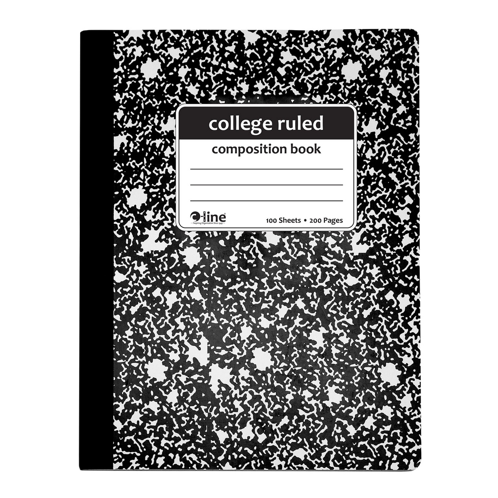 College Ruled Black Marble Composition Notebooks Pack of 12